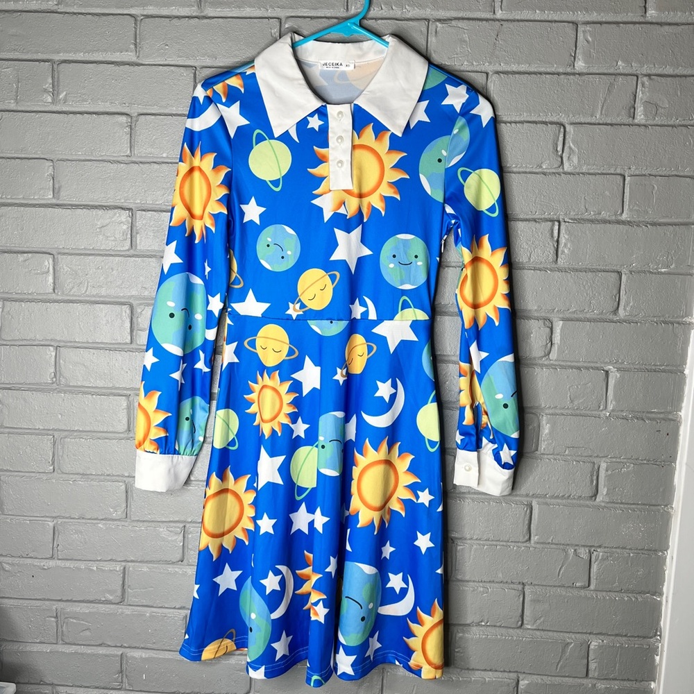 Jeceika moon stars and planets dress